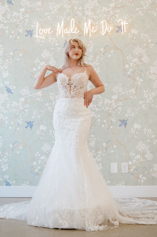 sachin and babi light blue dress Strapless Lace Corset Wedding Gown with Detachable Tulle Overskirt – Elegant  Bridal Couture main image 0